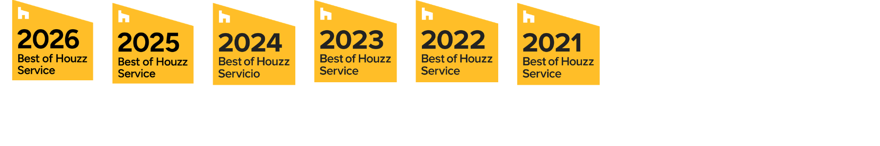 Best of Houzz png file Best of Houzz Service awards 2021 to 2026 - Saul Abbott Garden Design